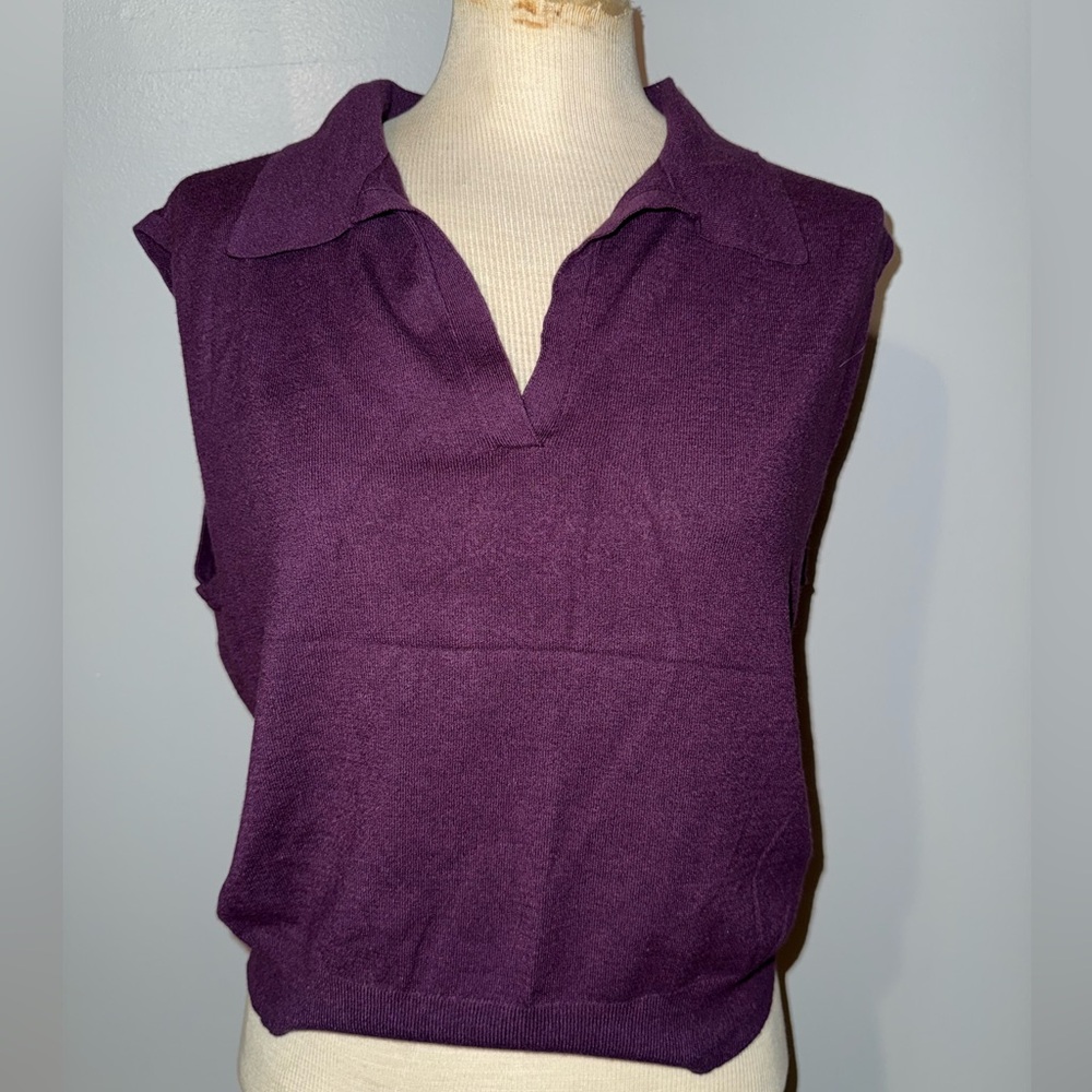 CALIA by Carrie Underwood Purple Knit Top